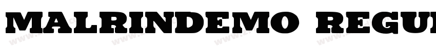 MalrinDEMO Regular字体转换
